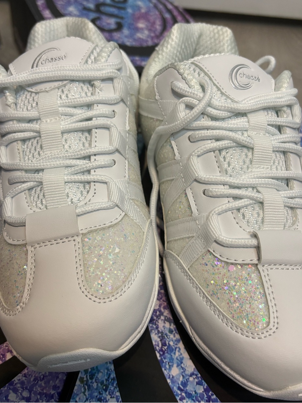 Chasse White Glitter Women's/ kids Sneakers